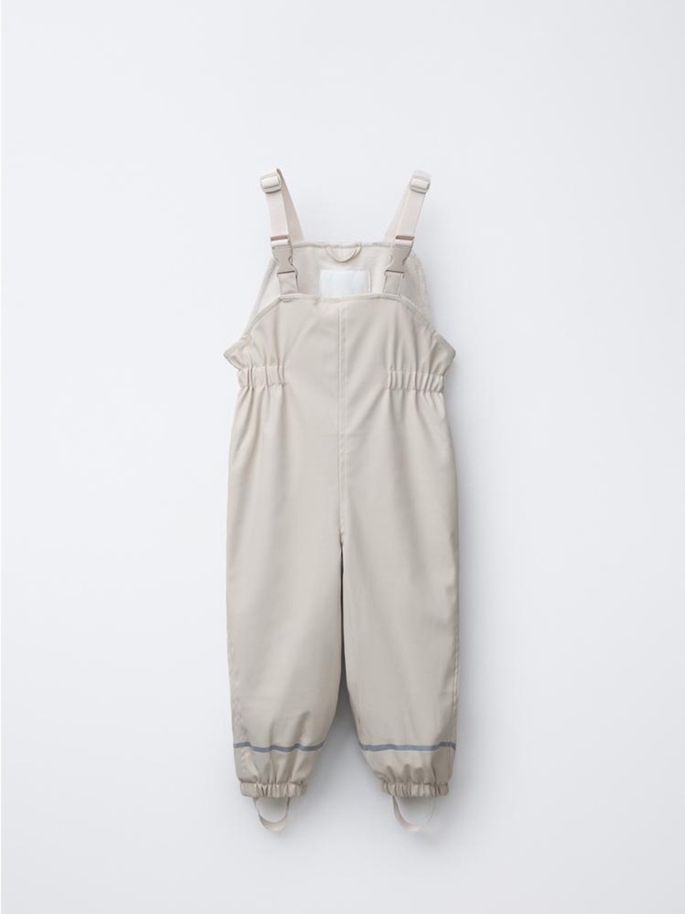 Zara Kids Rubberized Beige Rain Overalls Size 5 Years
